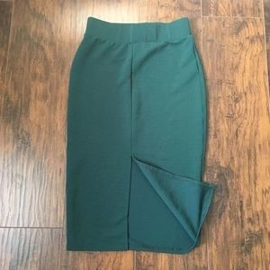 Charlotte Russe emerald green pencil skirt